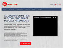 Tablet Screenshot of pressmac.com